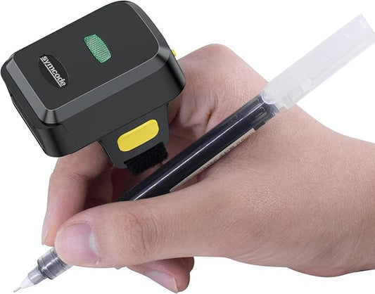 2D Bluetooth Barcode Scanner, Mini Wireless Wearable Finger Barcode Scanner by ProfessionalBarcodeScanner