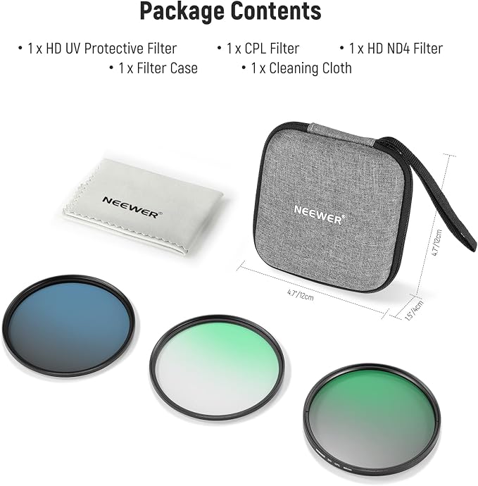 NEEWER 95mm UV CPL ND Lens Filter Kit - Image 8