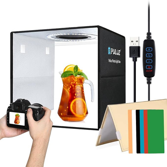 PULUZ Foldable Photo Studio Light Box 30x30x30cm Portable Mini Shooting Tent Kit by PULUZ