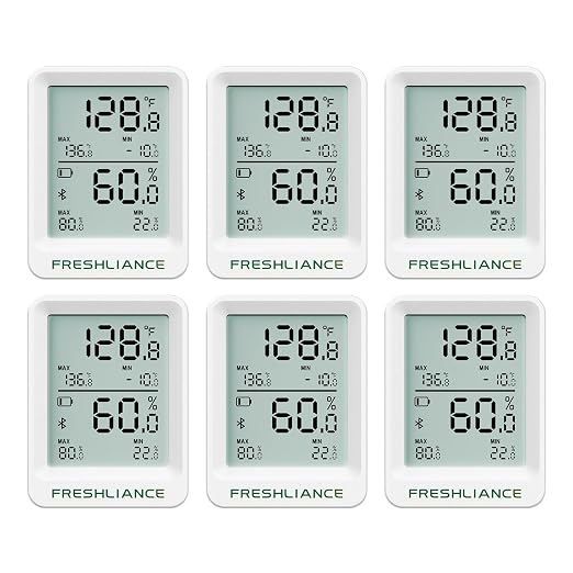 Freshliance Bluetooth Temperature Humidity Data Logger Recorder, Refrigerator by FRESHLIANCE