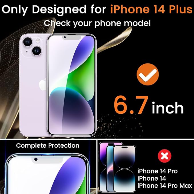 Lesakit 3+3 Pack Privacy Screen Protector - Image 2