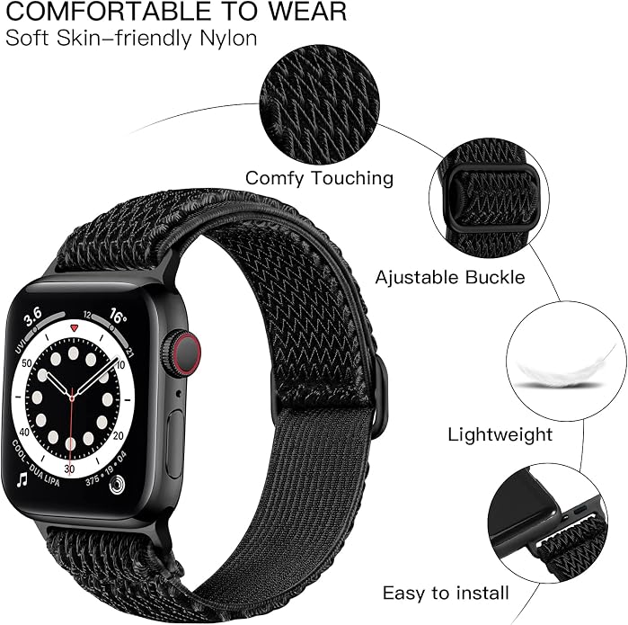 Lerobo Stretchy Nylon Solo Loop Band, Compatible - Image 2