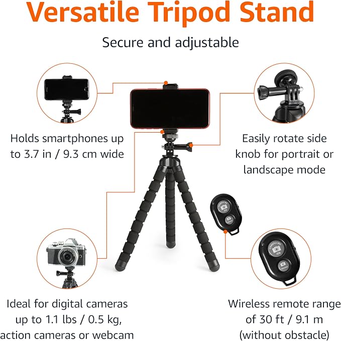 Amazon Basics Portable and Flexible Tripod - Image 2