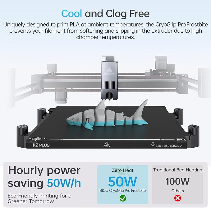 BIQU CryoGrip Pro Frostbite for K2 Plus 370x370mm Cold Build Plate Room - Image 3