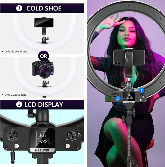 Neewer 18-inch RGB Ring Light - Image 7