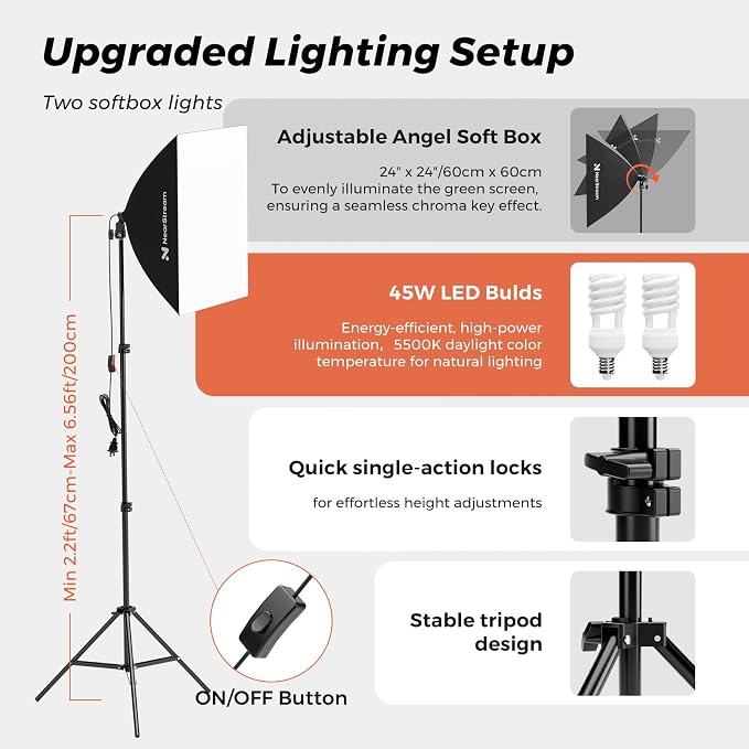 NearStream VK40 Professional Photography Lighting Kit - Image 3