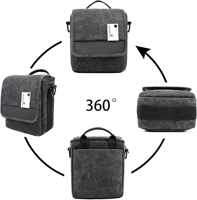 Besnfoto Mirrorless Camera Shoulder Bag Small Messenger Case Waist Bag - Image 4