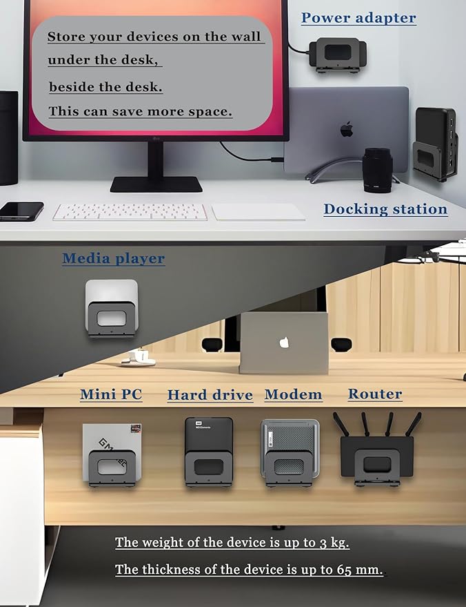 Adjustable Wall Mount Shelf Holder - Image 3