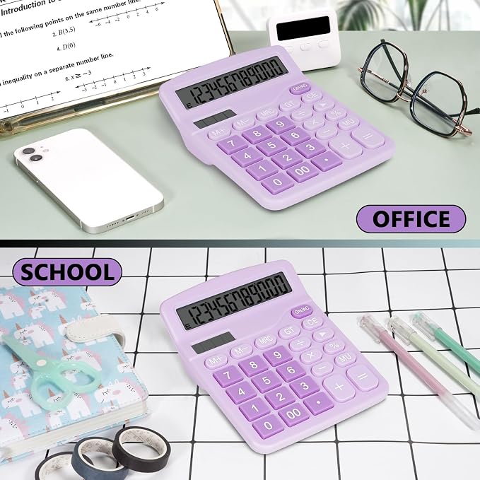 Cute Purple Desktop Calculator - Image 5