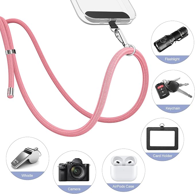 takyu 2 Pack Adjustable Cell Phone Lanyard & 2 Pack Phone Wrist Strap - Image 4