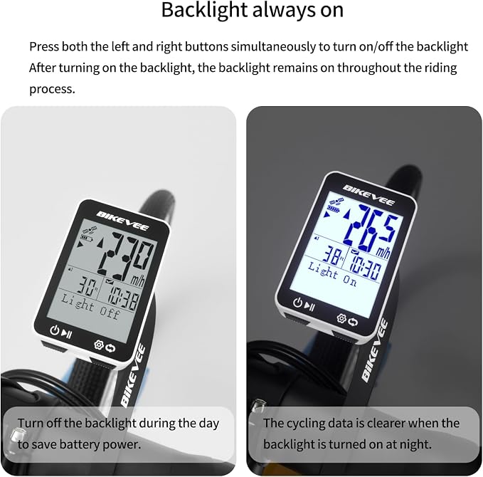GPS Bike Computer Wireless Bicycle Speedometer Odometer 9 Languages Auto - Image 4