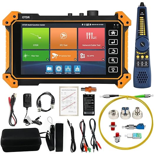 OTDR Fiber Optic Tester, WANLUTECH Fiber Tester 1310/1550nm 28/26dB 5.4 inch by WANLUTECH