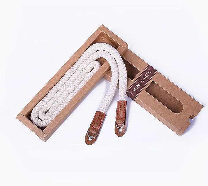 DOROM Vintage Handmade Cotton Leather Rope Camera Neck Strap by Unknown