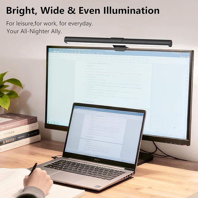 Monitor Light Bar, Eye-Care USB Reading Mnitor lamp, 11.8'' LED Computer Lights - Image 4