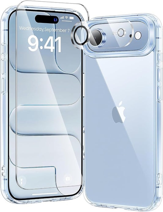 toushion 3 in 1 for iPhone Air Case Clear, Screen Protector *1 & Camera Lens by Unknown