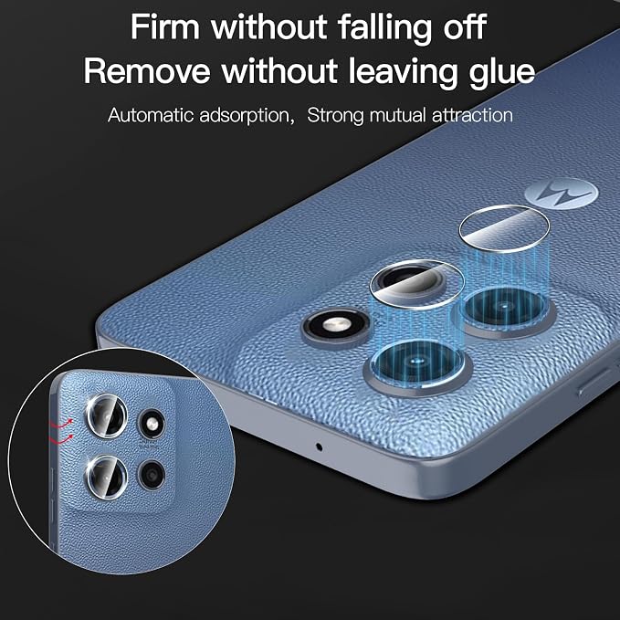 Anoowkoa 3 Pack for Moto G 2025 Screen Protector + Moto G 5G 2025 Camera Lens - Image 3