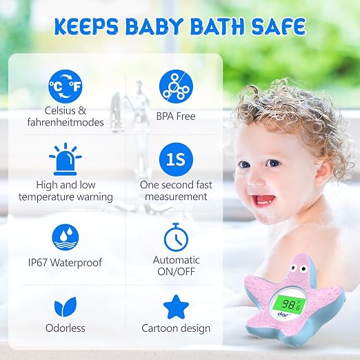 Baby Bath Thermometer, Digital Water Temperature Thermometers - Image 2