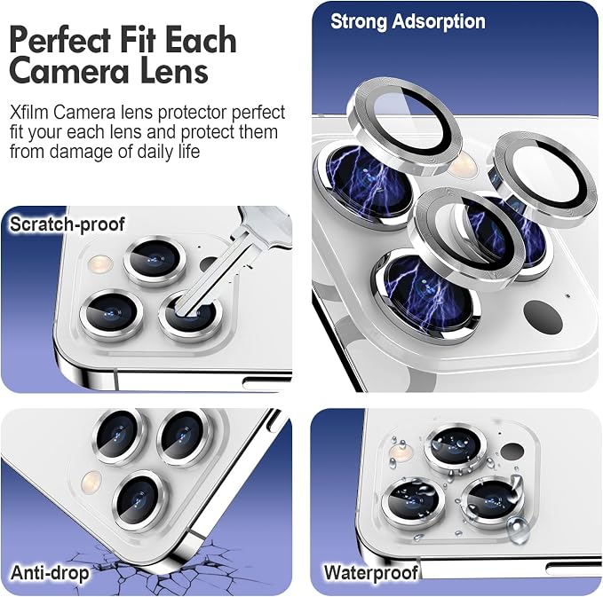 for iPhone 14 Pro/14 Pro Max Camera Lens Protector Bling, 9H Hardness - Image 3