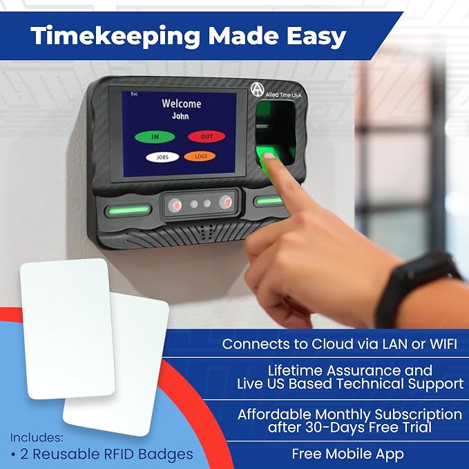 Biometric Time Clock for Employees Attendance - Image 2