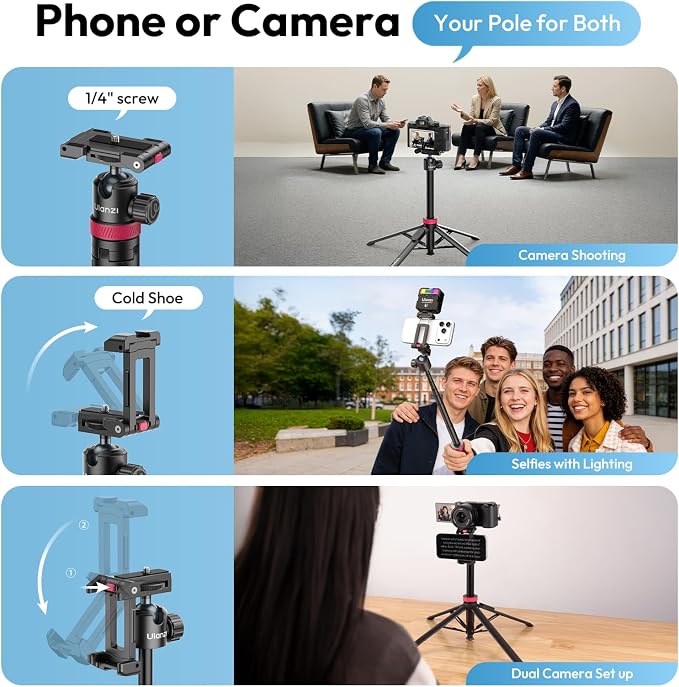 ULANZI 0.01s Auto Pop Open Phone Tripod - Image 7
