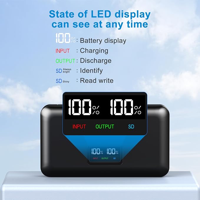 DMW-BLF19E Camera Battery Multifunctional Charger Set Compatible - Image 3