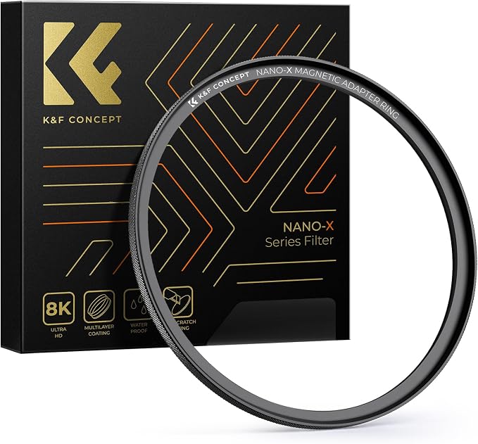 K&F CONCEPT 58-77mm Magnetic Filter Adapter Ring, by KFCONCEPT
