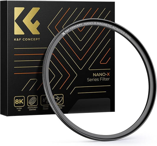 K&F Concept 58-82mm Magnetic Filter Adapter Ring, by KFCONCEPT