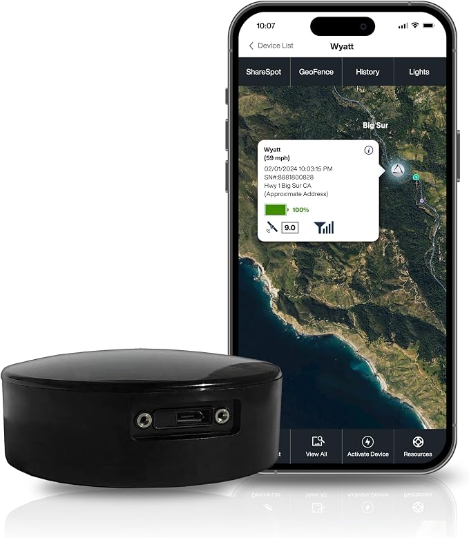 LandAirSea Overdrive GPS Tracker — Extended Life Battery, and Waterproof. by LandAirSeaSystems