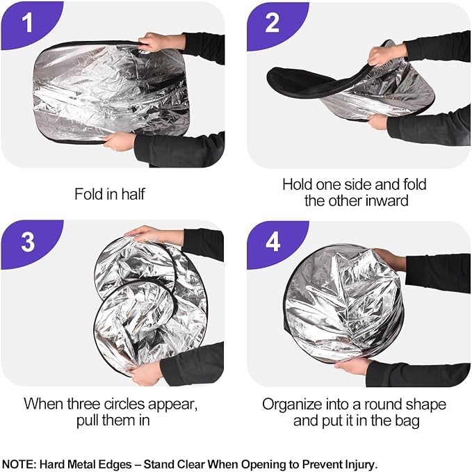 EMART 24'' x 36'' 5 in 1 Photo Collapsible Photography Reflector - Image 7