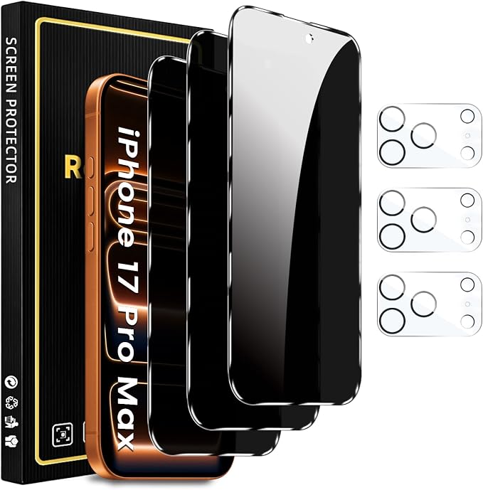 Romkasi 3 Pack Privacy Screen Protector by Unknown