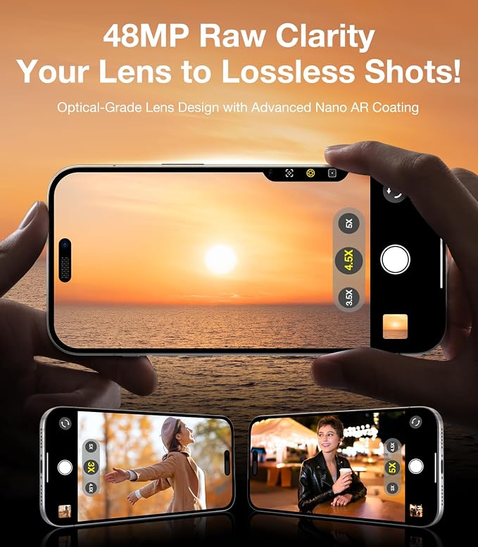 UltraGlass UNBREAK 9H+ Glass for iPhone 17 Pro Max/17 Pro Camera Protector - Image 5