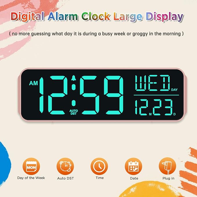 Peakeep Kids Digital Alarm Clock - Image 2