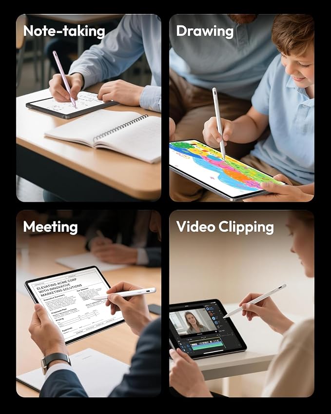 Metapen A8 iPad Pencil for Apple iPad 2018-2026, 4Min Fast Charge, Palm - Image 7