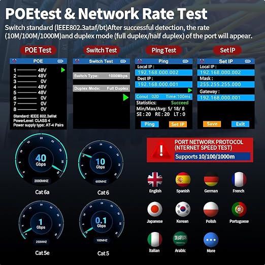 NOYAFA NF-8506 Network Cable Tester - Image 4