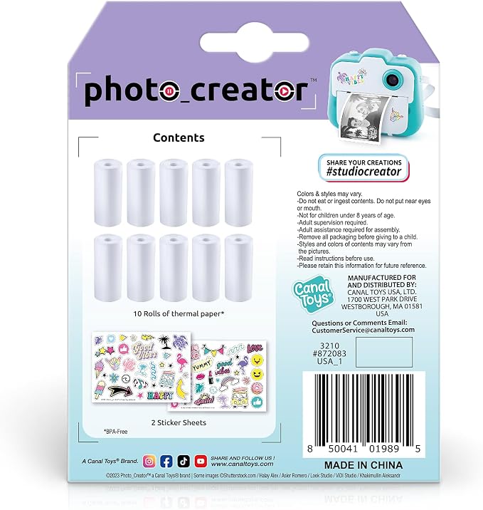 Canal Toys Photo_Creator Instant Print Camera Refill set- includes 10 rolls of - Image 4