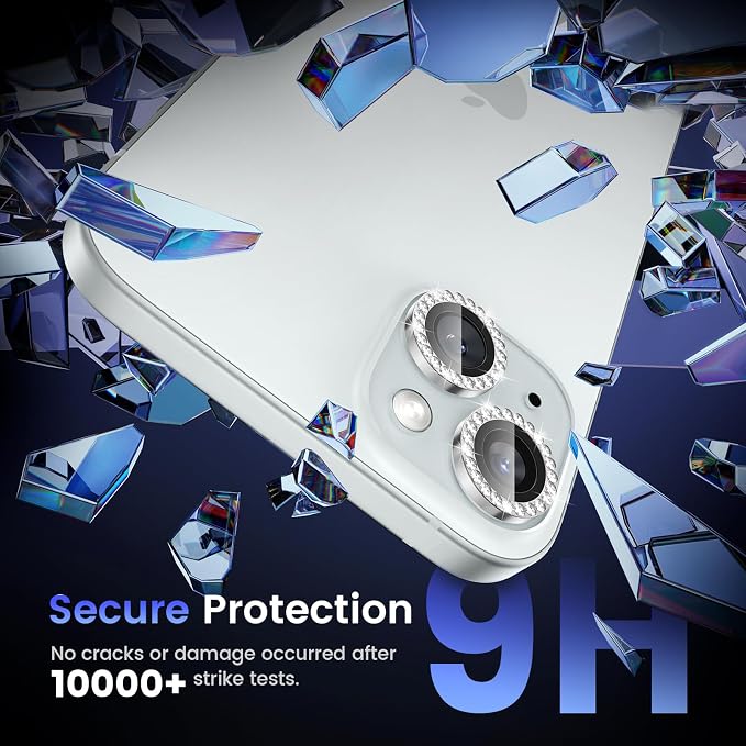 Tensea for iPhone 15 / iPhone 15 Plus Camera Lens Protector, 9H Tempered Glass - Image 4