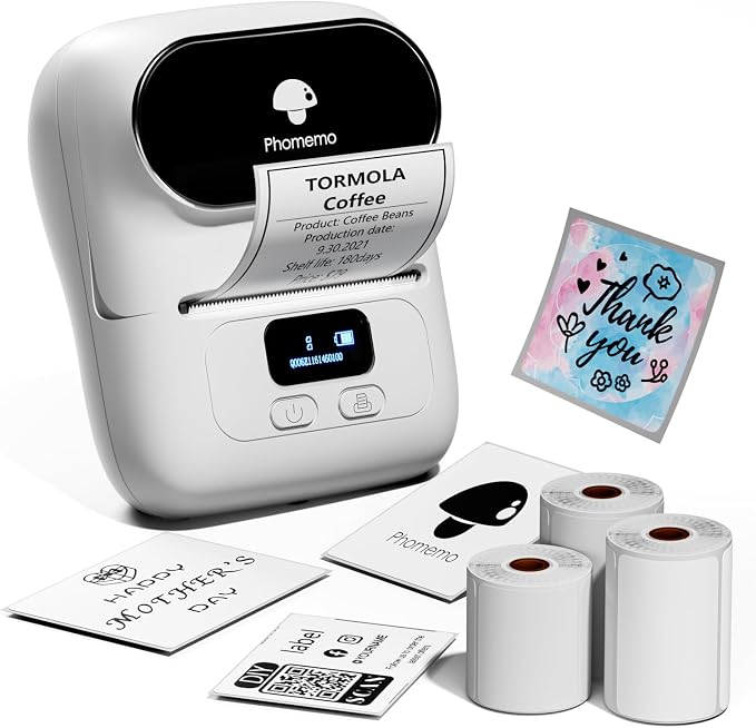 Phomemo Label Maker Machine- M110 Upgraded Bluetooth Label Printer by Phomemo
