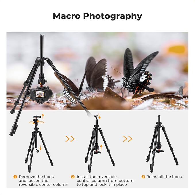 K&F Concept 76 inch Camera Tripod - Image 2
