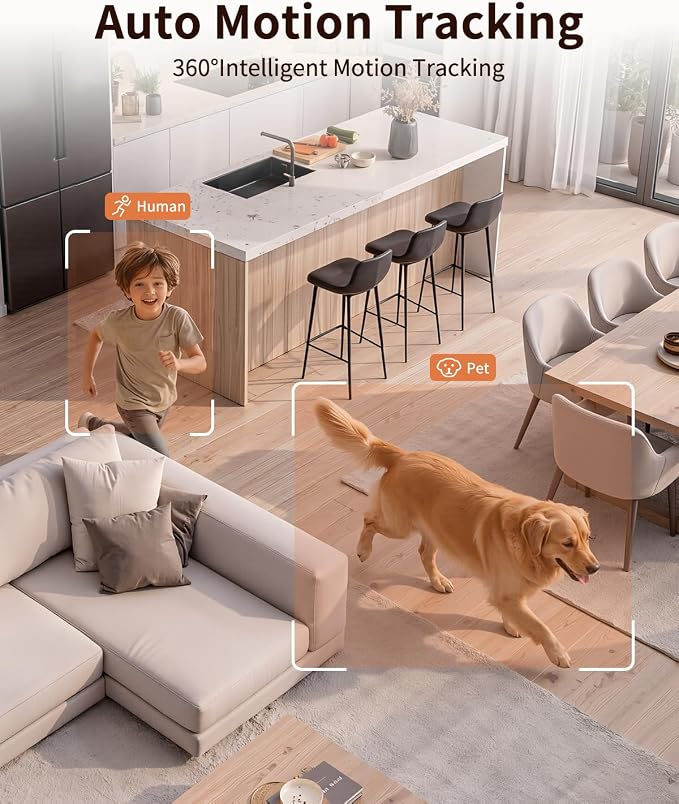  Indoor Cameras for Home Security, Auto tracking, 5G & 2.4G WiFi Security - Image 3