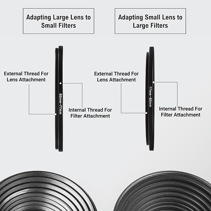 18-Piece Filter Ring Adapter Set - Image 2