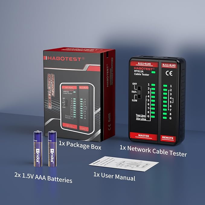 Network Ethernet Cable Tester for RJ11 RJ45 CAT5 CAT5E CAT6 CAT6A CAT7 - Image 9