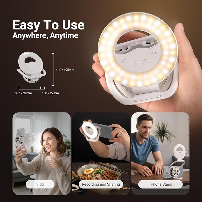 NEEWER Entry Level Version N36 Magnetic Selfie Ring Light & Phone Cooler - Image 7