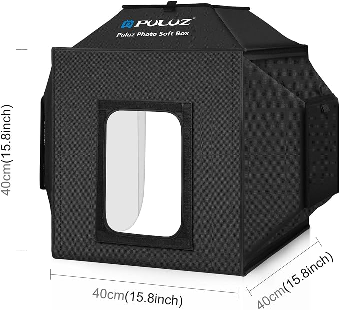 PULUZ Photo Studio Light Box 16'' x 16'' x 16'' Portable Foldable Photo Tent - Image 2