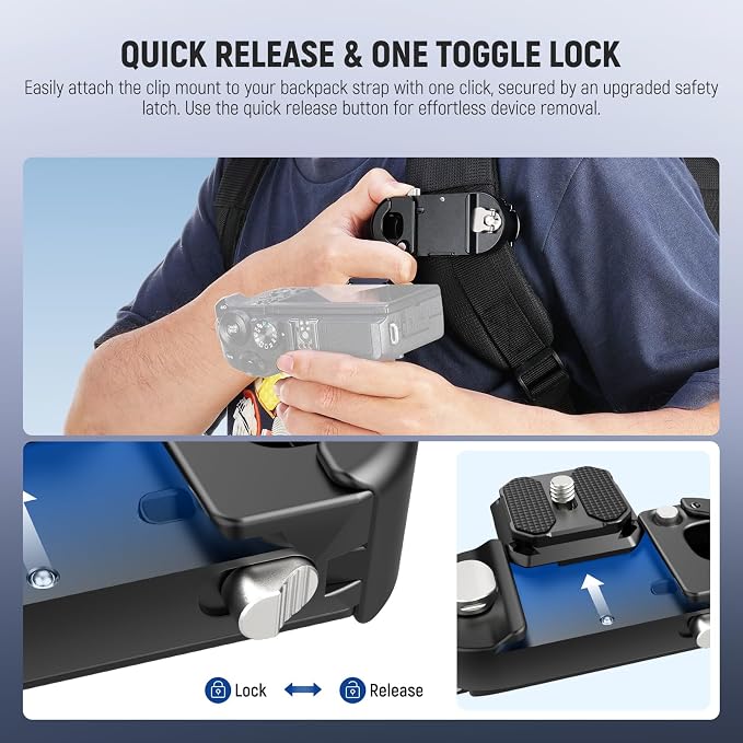 NEEWER Backpack Camera Clip Mount - Image 2