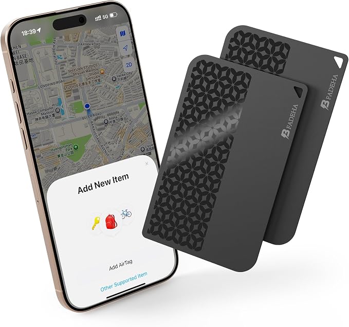 2026 Apple MFi Certified Wallet Tracker Smart Card by BFADEHA