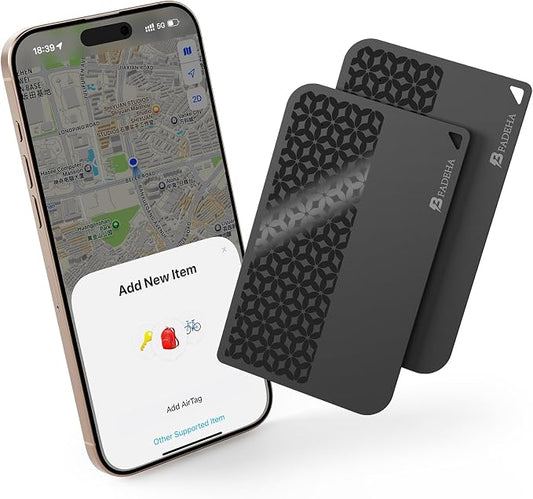 2026 Apple MFi Certified Wallet Tracker Smart Card by BFADEHA