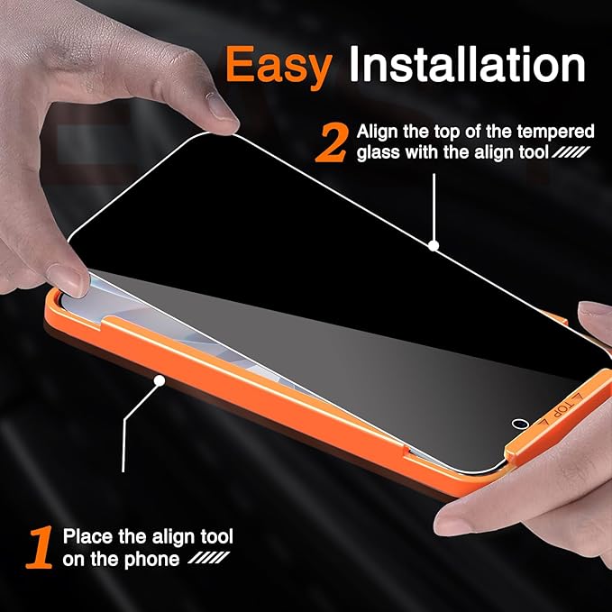 Milomdoi 3 Pack Privacy Screen Protector - Image 3