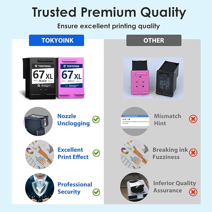 TOKYOINK 67XL Ink Cartridges Compatible - Image 5