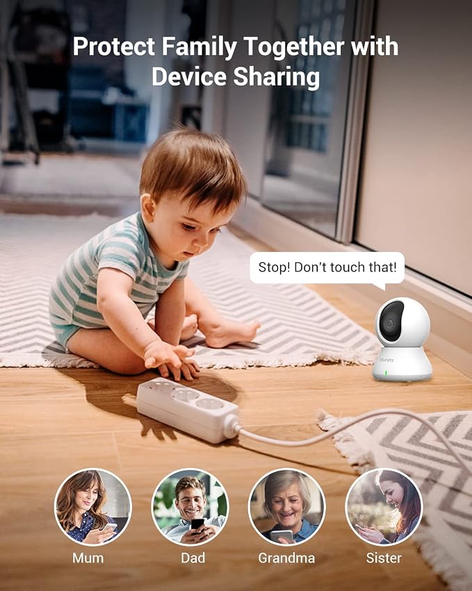 blurams Indoor Cameras for Home Security, 2K Pet Camera - Image 5