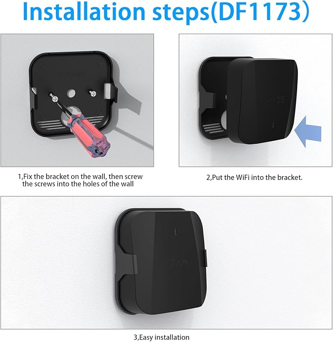 HOLACA Wall Mount for Wyze Wi-Fi 6E Mesh Router Pro Holder Easy Installation - Image 4